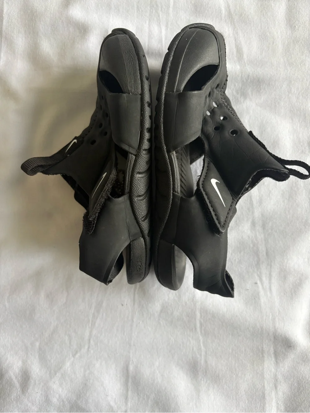 Nike Sunray Protect 2 Kids Sandals Black Hook & Loop Size 10C EU 27